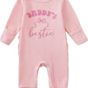New infant girl “Daddy’s Bestie” outfit 0-3 months
